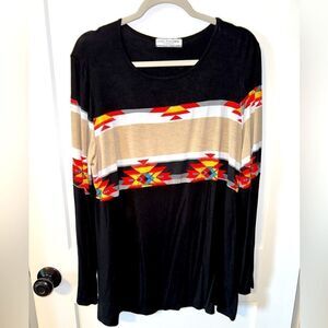 GIDDY UP GLAMOUR BRAND WOMENS SHIRT TOP